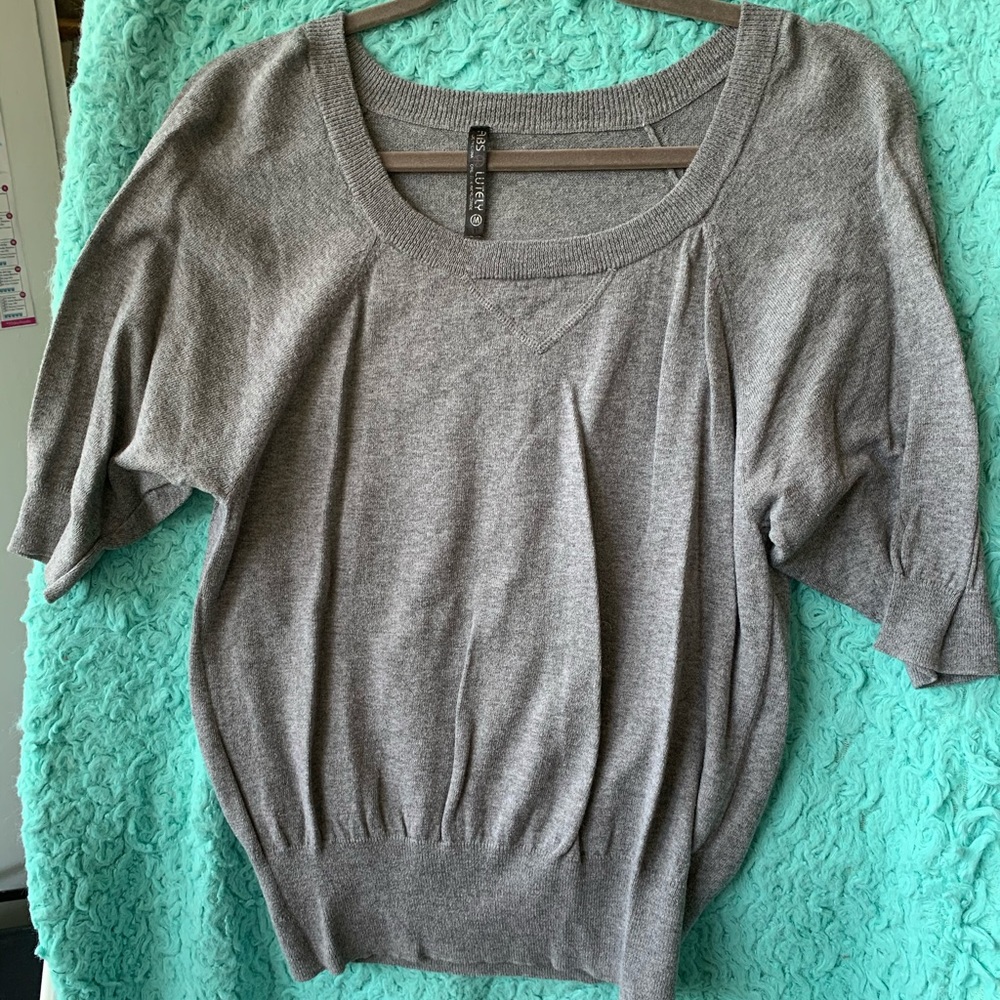 Grey Cable Knit Sweater